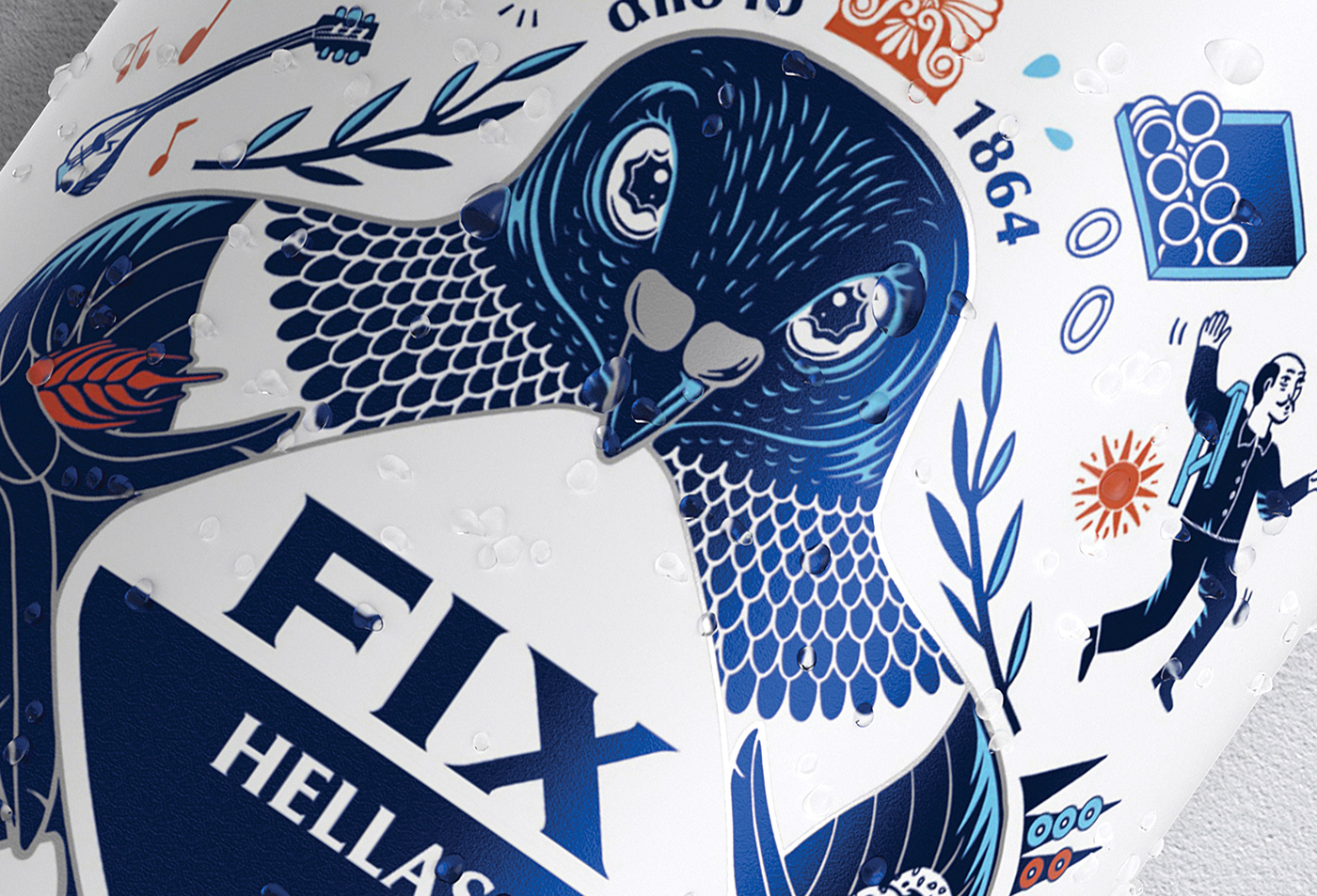 國際包裝設(shè)計(jì)分享：希臘啤酒包裝設(shè)計(jì) FIX HELLAS，充滿地域特色